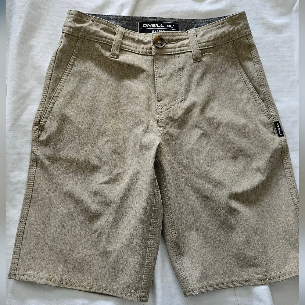 Kids size 5/6 or 22" Tan/Brown Hybrid shorts